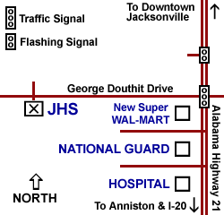 Map to JHS
